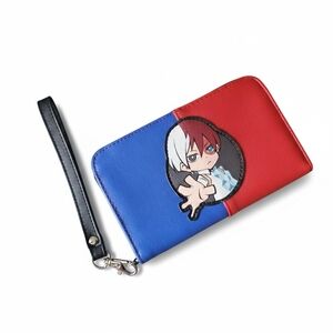 My Hero Academia Shoto Todoroki Fire & Ice Tech Wallet With Wristlet Strap
